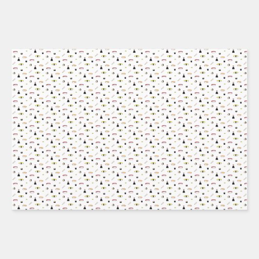 Cute Sushi Pattern | Japans voorbeeld van voedsel Inpakpapier Vel (Voorkant 2)