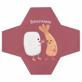 Cute sushi riz crevettes amis dessin animé (Plat)