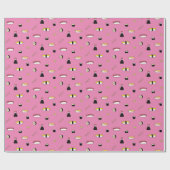 Cute Sushi Roll Set Pattern Nigiri Maki Light Roze Cadeaupapier (Vlak)