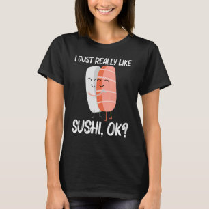 Cute Sushi voor mannen Japans keukenvoedsel T-shirt