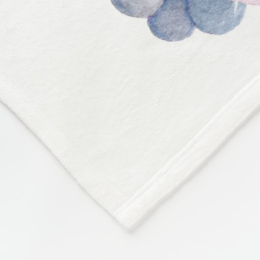 Cute swan fleece deken (Hoek)