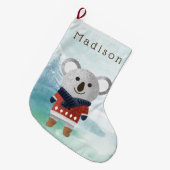 Cute Sweatered Koala Grote Kerstsok (Voorkant (Hangend))