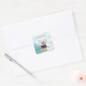 Cute Sweatered Koala Vierkante Sticker (Envelop)