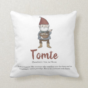 Cute Swedish Tomte Gnome Definition Kussen