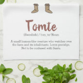 Cute Swedish Tomte Gnome Definition  Theedoek (Gevouwen)