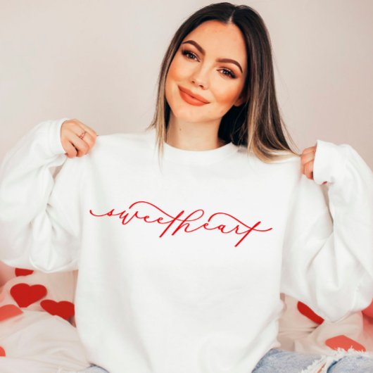 Cute SweeLiege Script Valentijn's Day Sweatshirt