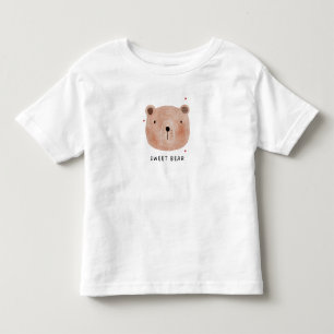 Cute Sweet Bear Peuter T-Shirt Minimalistische H