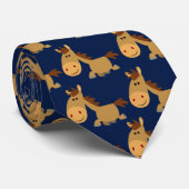 Cute Sweet Cartoon Horse Stropdas (Opgerold)