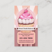 Cute Sweet Cupcake Bakery Visitekaartje (Voorkant)