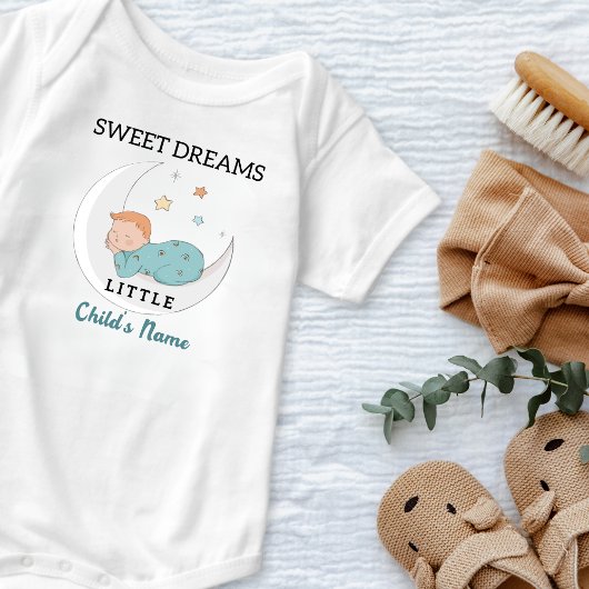 Cute Sweet Dreams Little Baby Custom Romper
