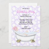 CUTE Sweet Spa Bath Massage & Beauty Party nodigt Kaart (Voorkant / Achterkant)