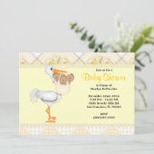 CUTE Sweet Yellow Baby shower Kaart (Staand voorkant)