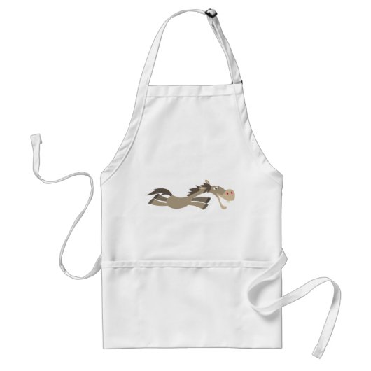 Cute Swift Cartoon Horse Apron Standaard Schort (Voorkant)