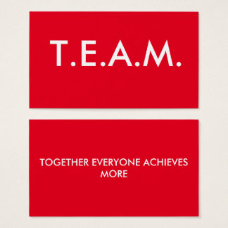 CUTE T.E.A.M. T-Shirt Visitekaartje