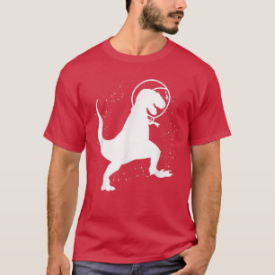 Cute T Rex Dinosaur Space Astronaut Mannen Vrouwen T-shirt