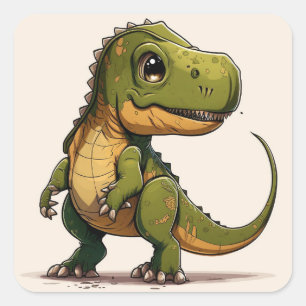 Cute T-Rex Dinosaur Sticker