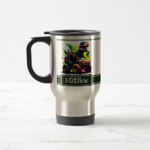 Cute T-Rex Riding Monster Truck Dinosaur Name Reisbeker
