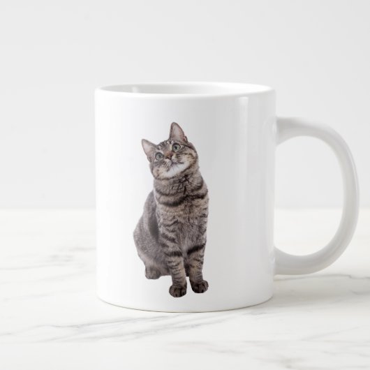 Cute Tabby Cat Extra Grote Beker (Rechts)