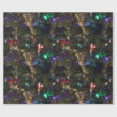 Cute Tabby Cat in kerstboom Cadeaupapier (Vlak)
