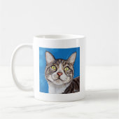 Cute Tabby Cat Painting Koffiemok (Links)