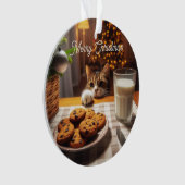 Cute Tabby Cat Reaching pour les cookies Noël (devant)