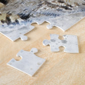 Cute Tabby Cat Waterverf Art Legpuzzel (Zijkant)