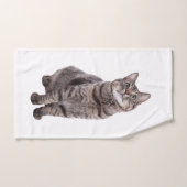 Cute tabby Chat (Serviette à main)