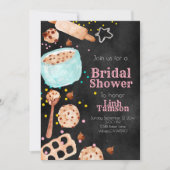 Cute table cuisson nuptiale invitation douche nupt (Devant)