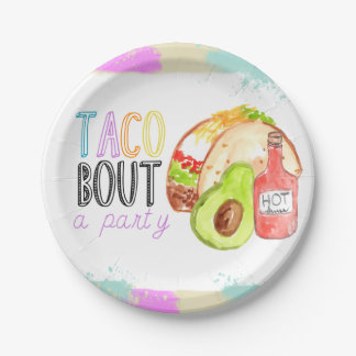 Cute taco Fiesta kind verjaardagsfeestje bord