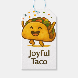 Cute Taco Fiesta Verjaardagscadeau-labels | Feestf Cadeaulabel