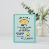 Cute Taco Party Invitation (Debout devant)