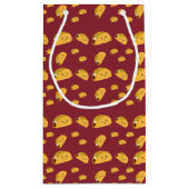 Cute Taco Pattern Name Gift Bag Klein Cadeauzakje (Achterkant)