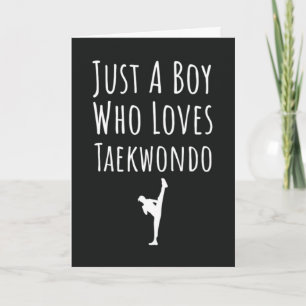 Cute Taekwondo Kaarten Voor Baby Jongens Kids TKD 
