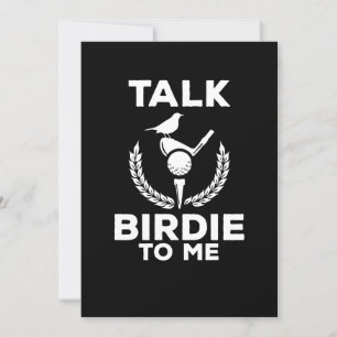 Cute Talk Birdie voor mij grappig Golfing Kaart