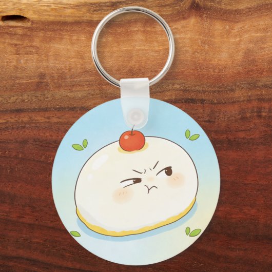 Cute Tamago Tofu Keychain (Voorkant)