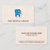 Cute Tandinspectie Logo | Tandheelkunde Visitekaartje (Voorkant / Achterkant)