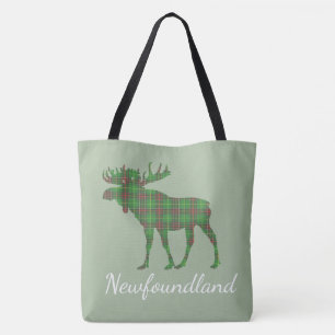 Cute Tartanmose Newfoundlandtote bag Tote Bag