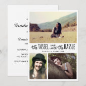 Cute Tassel was het Afstudeerder van Hassle drie f Kaart (Voorkant / Achterkant)