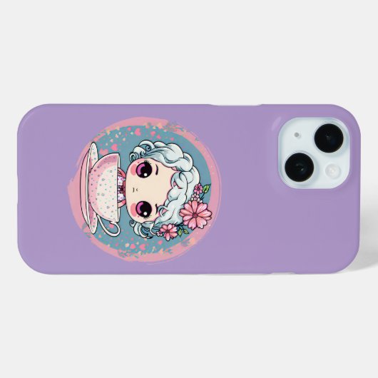 Cute Tea Cup Doll iPhone / coque ipad (Verso (horizontal))