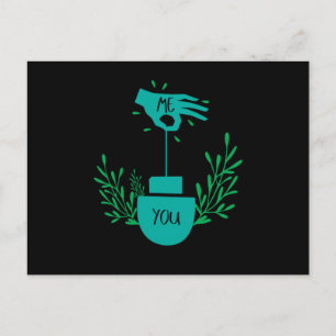 Cute Tea Lover Couple Boyvriend Vriendin Wife Hu Briefkaart
