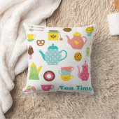 Cute Tea Party Pillow Kussen (Deken)