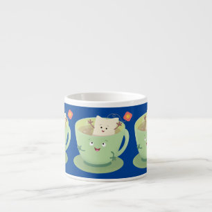 Cute teabag cup cartoon humor espresso kop