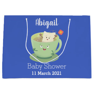 Cute teabag cup cartoon humor groot cadeauzakje