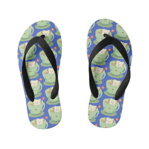 Cute teabag cup cartoon humor kinder teenslippers