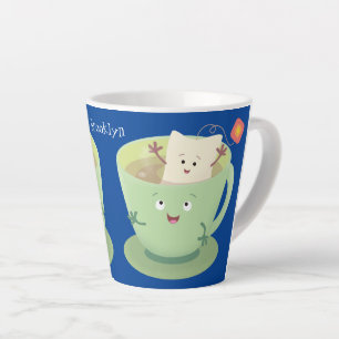 Cute teabag cup cartoon humor latte mok