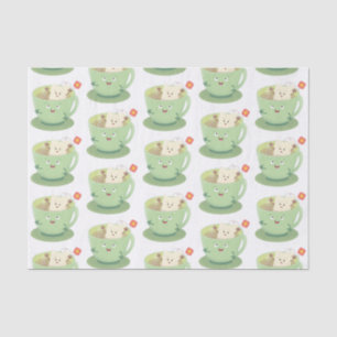 Cute teabag cup cartoon humor tissuepapier