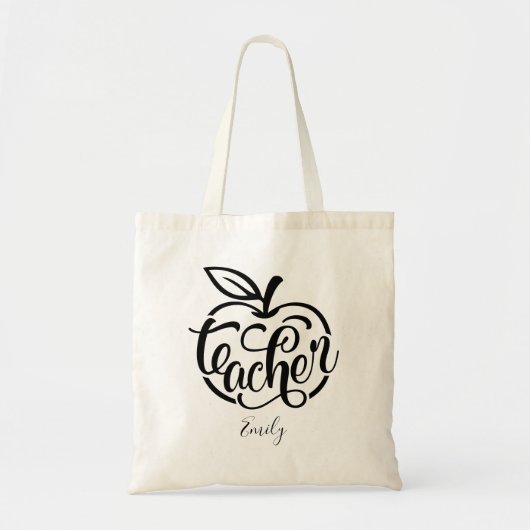 Cute Teach Love Inspire Enseignant Sac fourre-tout (Devant)