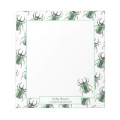 Cute Teacher Appreciation Beetle Notitieblok (Voorkant)