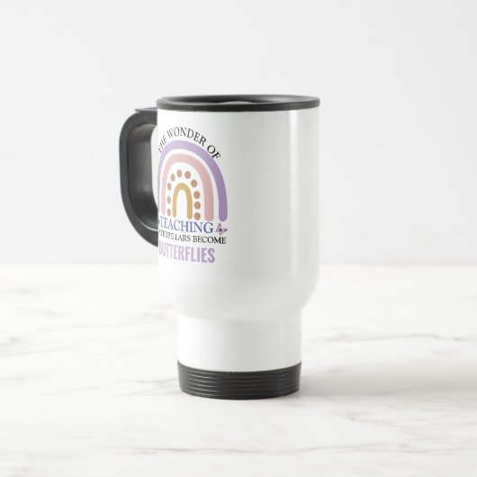 Cute Teacher Appreciation Mug – Back to School Reisbeker (Voorkant links)