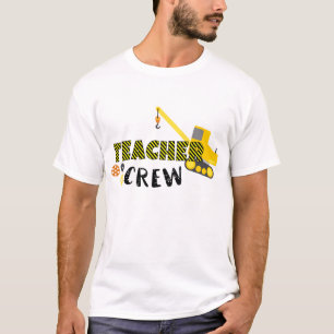 Cute Teacher bouwt crew word art T-Shirt